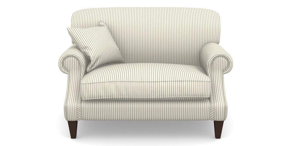 Product photograph of Tangmere Snuggler In Cotton Stripe - Airforce from Sofas and Stuff Limited