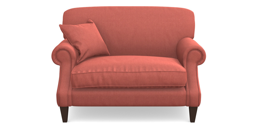 Product photograph of Tangmere Snuggler In Clever Tough And Eco Velvet - Damson from Sofas and Stuff Limited