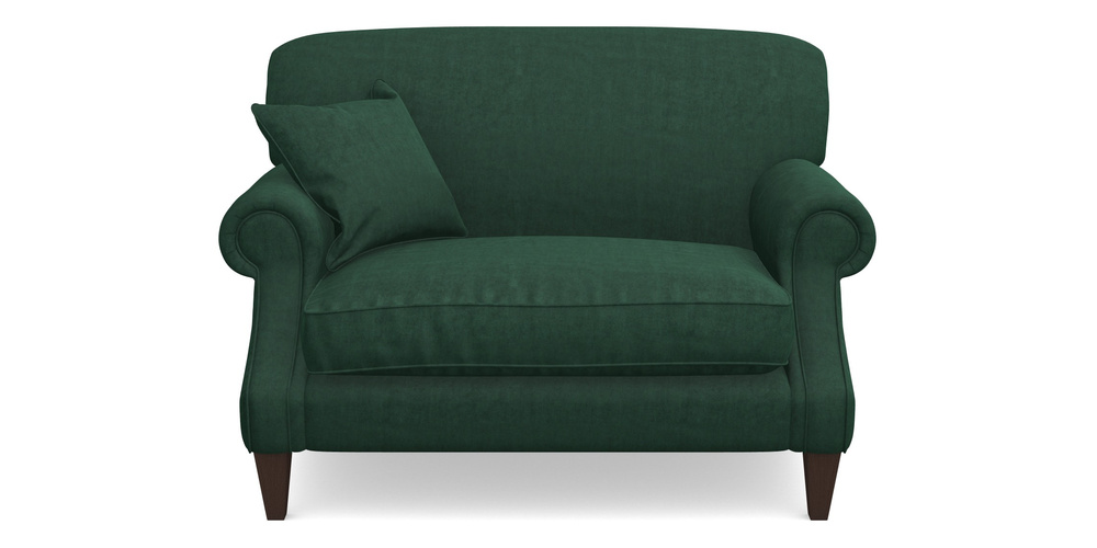 Product photograph of Tangmere Snuggler In Clever Tough And Eco Velvet - Pine from Sofas and Stuff Limited