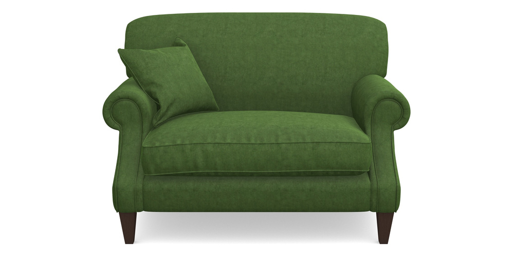 Product photograph of Tangmere Snuggler In Clever Tough And Eco Velvet - Shamrock from Sofas and Stuff Limited