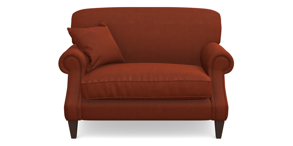 Product photograph of Tangmere Snuggler In Clever Tough And Eco Velvet - Tawny from Sofas and Stuff Limited