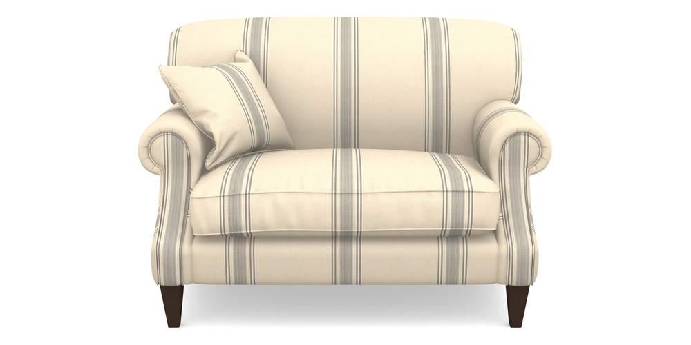 Product photograph of Tangmere Snuggler In Cloth 22 - Racing Stripes Cheltenham - Charcoal from Sofas and Stuff Limited