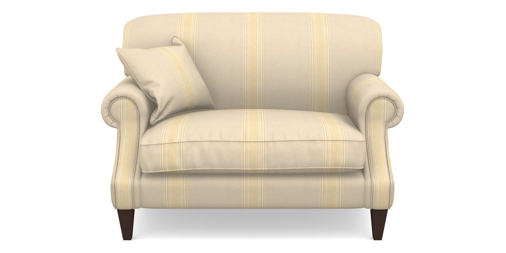 Product photograph of Tangmere Snuggler In Cloth 22 - Racing Stripes Cheltenham - Lemon from Sofas and Stuff Limited