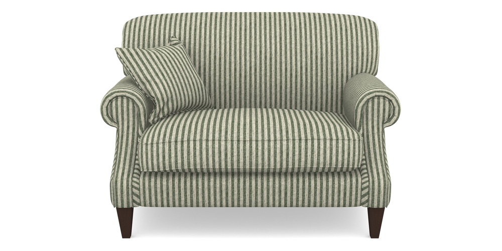 Product photograph of Tangmere Snuggler In Cloth 22 - Pinstripe - Courgette from Sofas and Stuff Limited