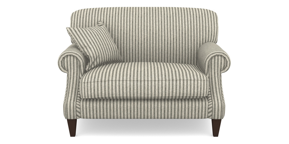 Product photograph of Tangmere Snuggler In Cloth 22 - Pinstripe - Seal from Sofas and Stuff Limited