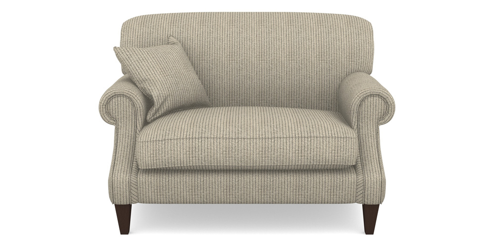 Product photograph of Tangmere Snuggler In Cloth 20 - Design 5 - Black Stripe from Sofas and Stuff Limited