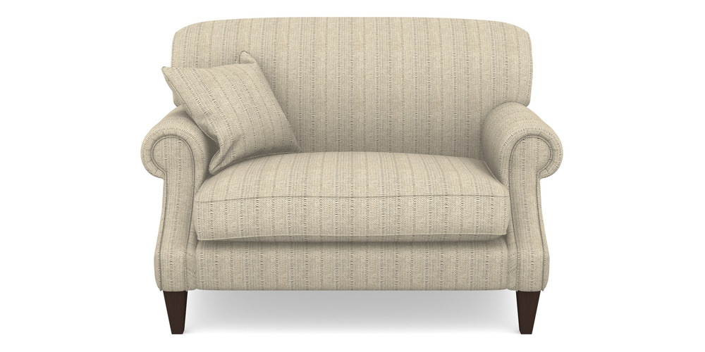 Product photograph of Tangmere Snuggler In Cloth 20 - Design 1 - Natural Herringbone from Sofas and Stuff Limited