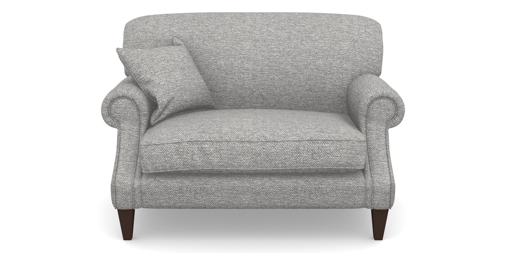 Product photograph of Tangmere Snuggler In Dundee Herringbone - Marble from Sofas and Stuff Limited