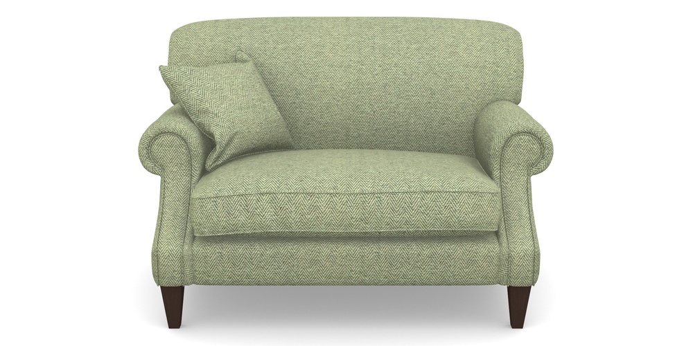 Product photograph of Tangmere Snuggler In Dundee Herringbone - Sage from Sofas and Stuff Limited