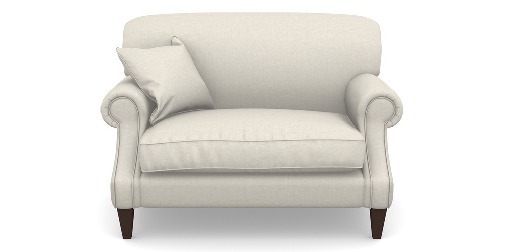 Product photograph of Tangmere Snuggler In Easy Clean Plain - Chalk from Sofas and Stuff Limited