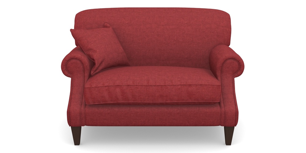 Product photograph of Tangmere Snuggler In Easy Clean Plain - Claret from Sofas and Stuff Limited