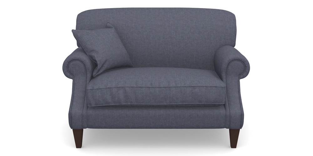 Product photograph of Tangmere Snuggler In Easy Clean Plain - Navy from Sofas and Stuff Limited