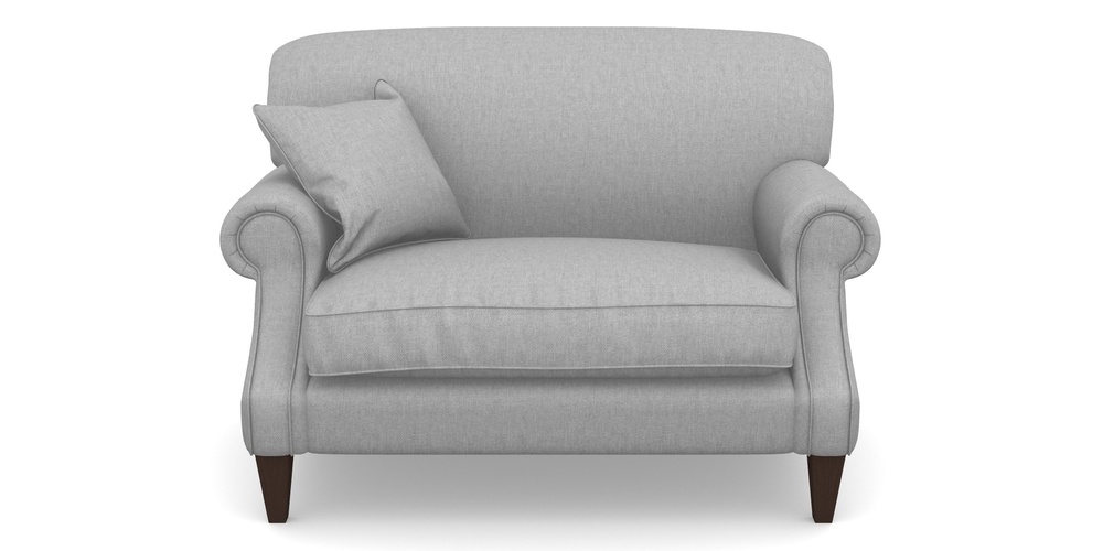 Product photograph of Tangmere Snuggler In Easy Clean Plain - Silver from Sofas and Stuff Limited