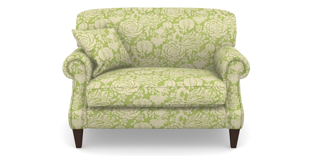 Product photograph of Tangmere Snuggler In V A Brompton Collection - Flowering Kale - Lime from Sofas and Stuff Limited