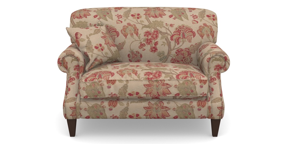 Product photograph of Tangmere Snuggler In Floral Linen - Indienne T Rosso from Sofas and Stuff Limited