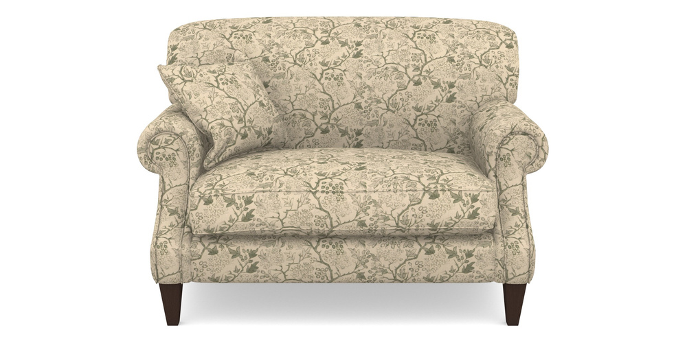 Product photograph of Tangmere Snuggler In Rhs Collection - Gertrude Jekyll Linen Cotton Blend - Green from Sofas and Stuff Limited