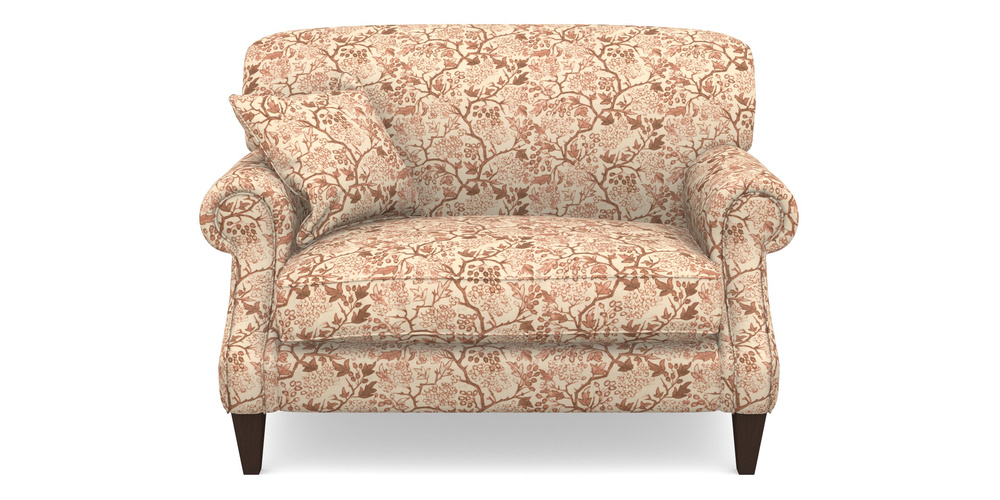 Product photograph of Tangmere Snuggler In Rhs Collection - Gertrude Jekyll Linen Cotton Blend - Rust from Sofas and Stuff Limited