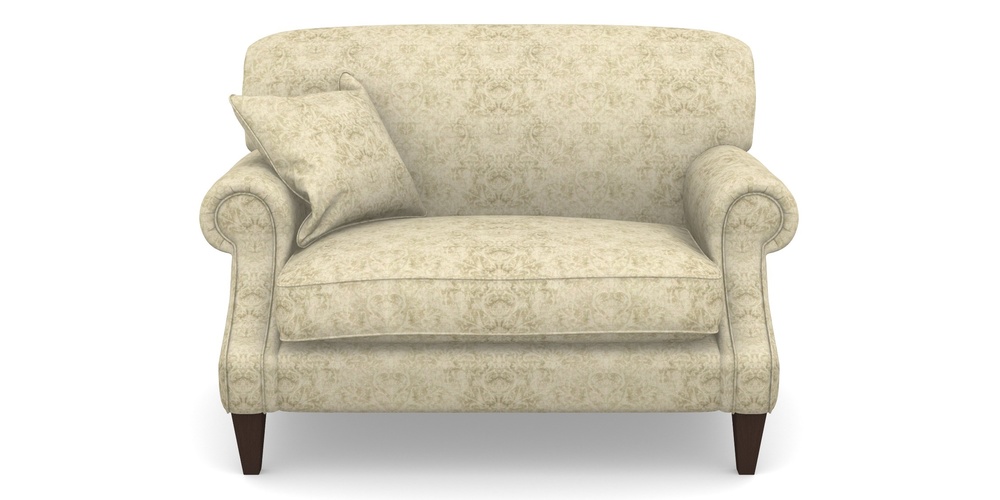 Product photograph of Tangmere Snuggler In Grace Linen - Olive from Sofas and Stuff Limited