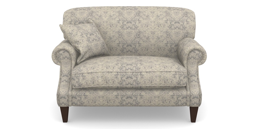 Product photograph of Tangmere Snuggler In Grace Linen - Sapphire from Sofas and Stuff Limited