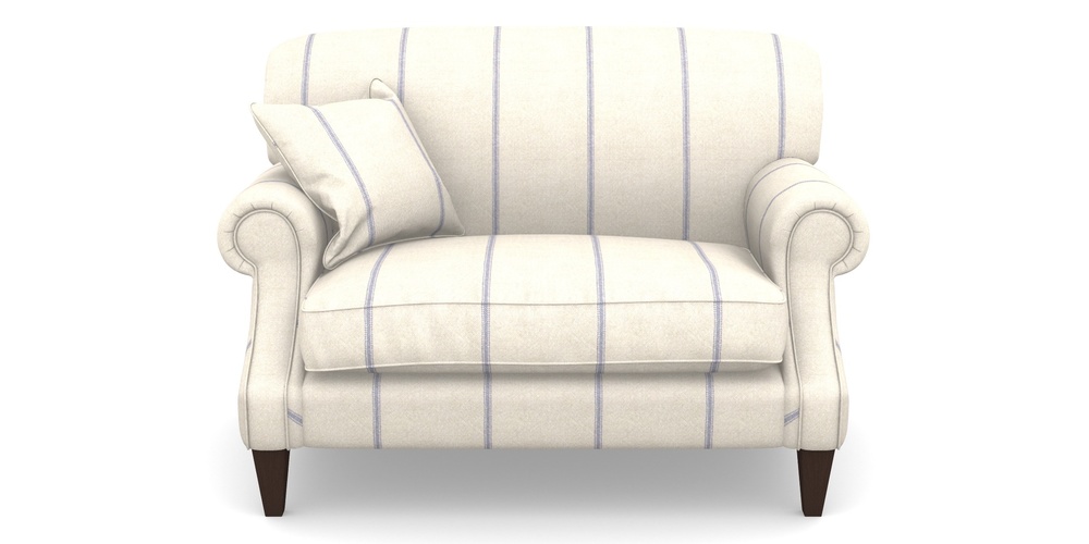 Product photograph of Tangmere Snuggler In Grain Sack Stripe - Blue from Sofas and Stuff Limited