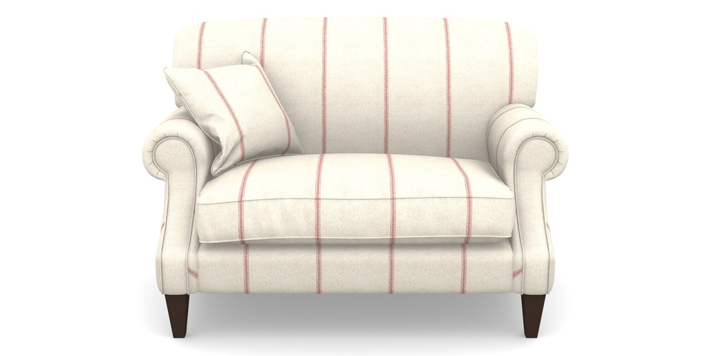 Product photograph of Tangmere Snuggler In Grain Sack Stripe - Red from Sofas and Stuff Limited