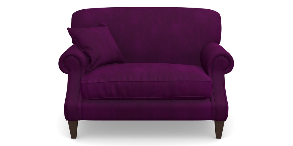 Product photograph of Tangmere Snuggler In House Clever Velvet - Aubergine from Sofas and Stuff Limited