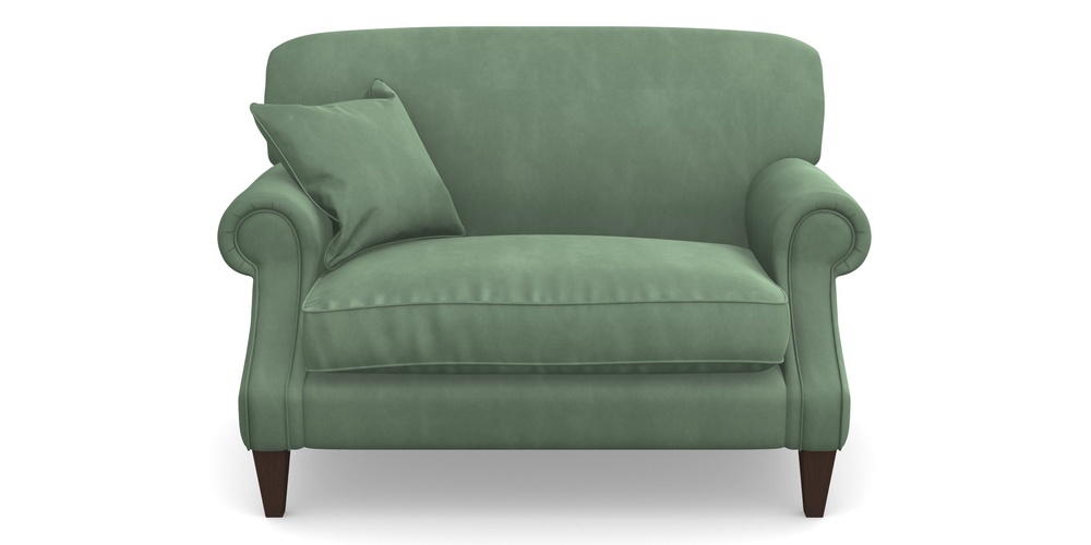 Product photograph of Tangmere Snuggler In House Clever Velvet - Celadon from Sofas and Stuff Limited