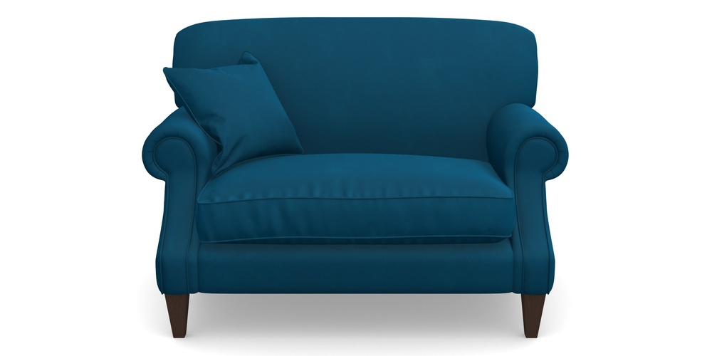 Product photograph of Tangmere Snuggler In House Clever Velvet - Ocean from Sofas and Stuff Limited