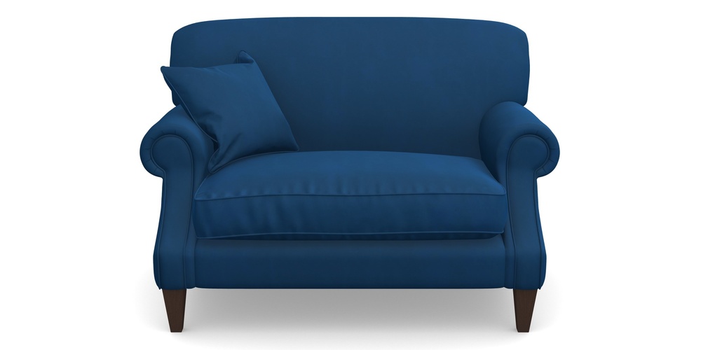 Product photograph of Tangmere Snuggler In House Clever Velvet - Royal from Sofas and Stuff Limited