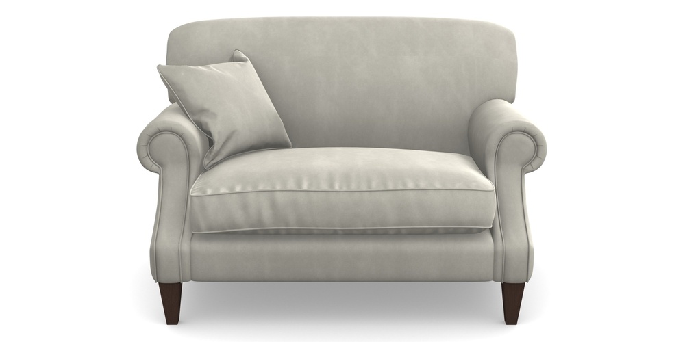 Product photograph of Tangmere Snuggler In House Clever Velvet - Stone from Sofas and Stuff Limited