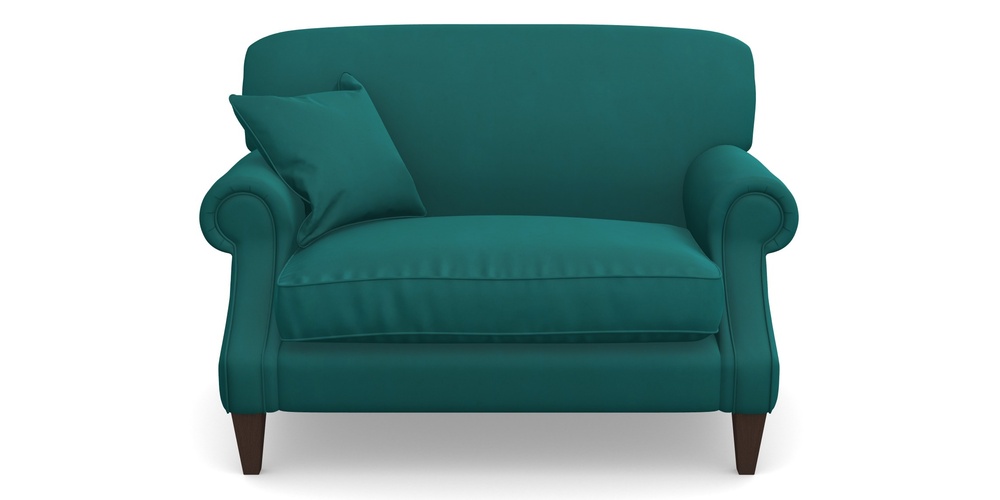 Product photograph of Tangmere Snuggler In House Clever Velvet - Teal from Sofas and Stuff Limited