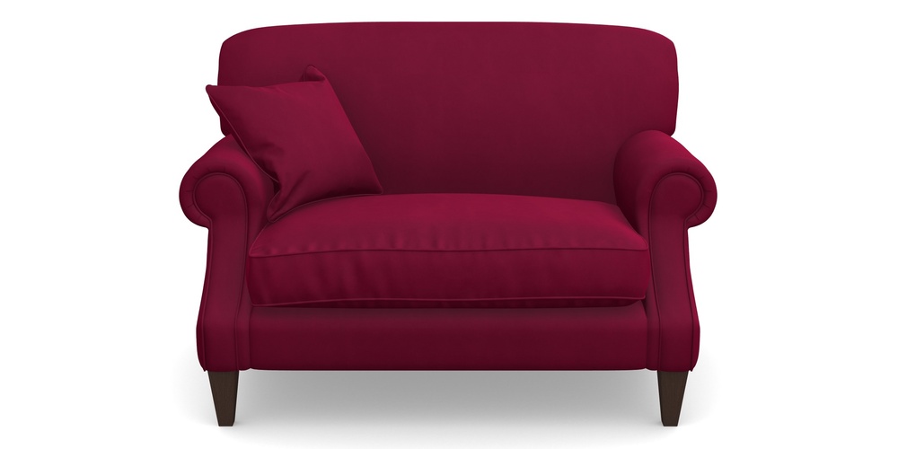 Product photograph of Tangmere Snuggler In House Clever Velvet - Wine from Sofas and Stuff Limited