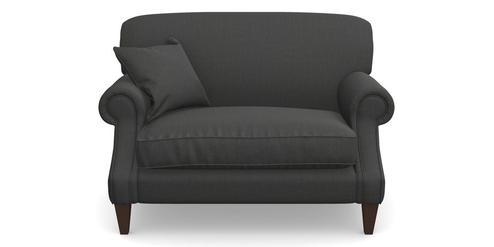 Product photograph of Tangmere Snuggler In House Velvet - Charcoal from Sofas and Stuff Limited