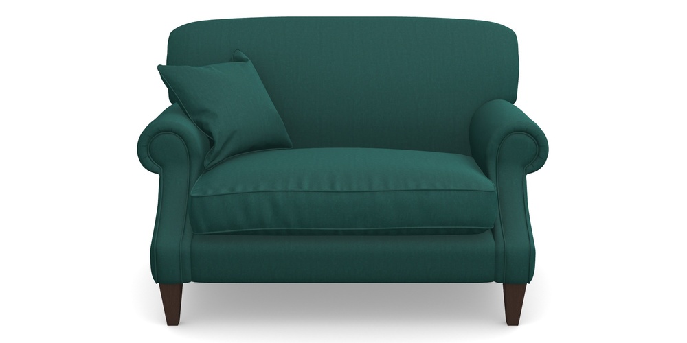 Product photograph of Tangmere Snuggler In House Velvet - Peacock from Sofas and Stuff Limited