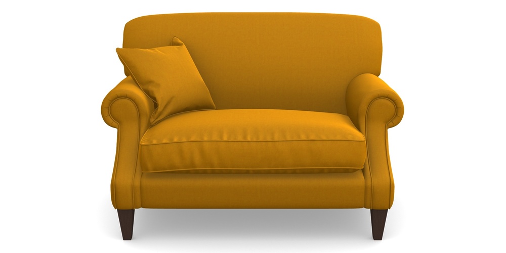 Product photograph of Tangmere Snuggler In House Velvet - Saffron from Sofas and Stuff Limited