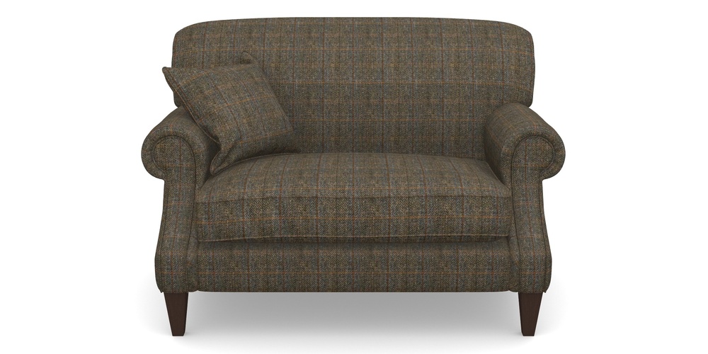 Product photograph of Tangmere Snuggler In Harris Tweed House - Harris Tweed House Blue from Sofas and Stuff Limited