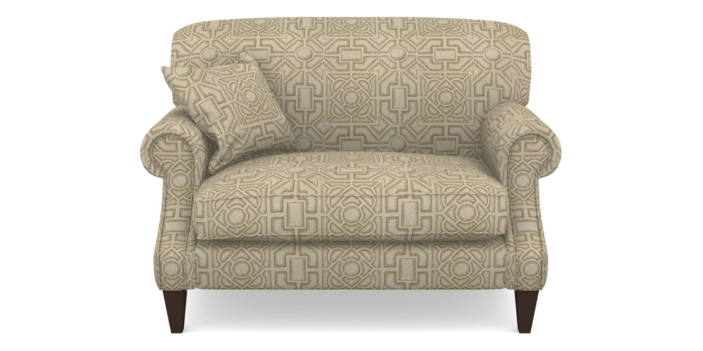 Product photograph of Tangmere Snuggler In Rhs Collection - Large Knot Garden Linen - Gold from Sofas and Stuff Limited