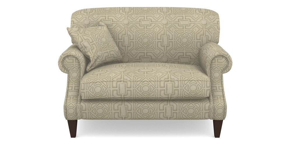 Product photograph of Tangmere Snuggler In Rhs Collection - Large Knot Garden Linen - Pistachio from Sofas and Stuff Limited