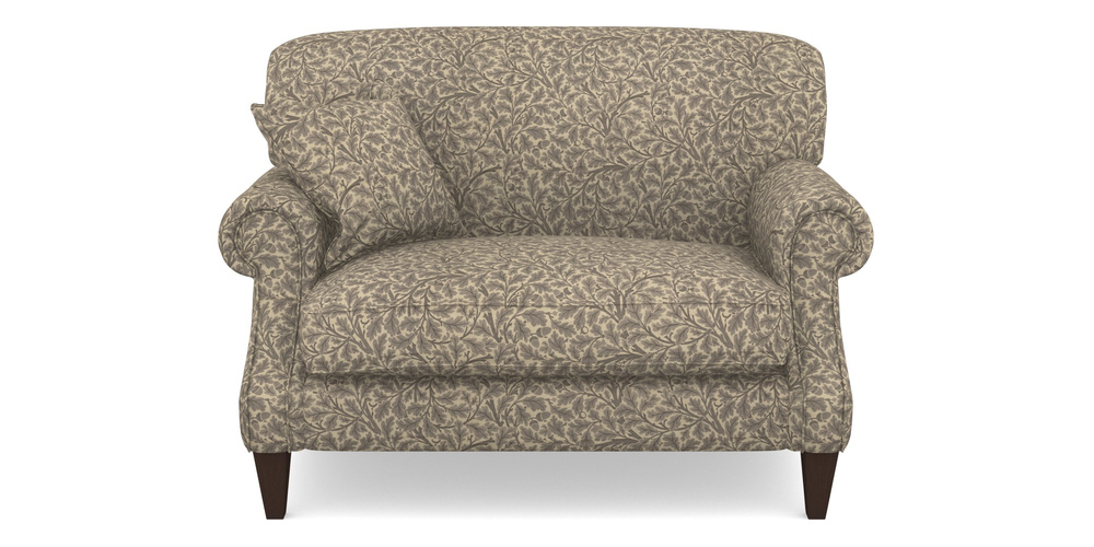 Product photograph of Tangmere Snuggler In V A Drawn From Nature Collection - Oak Tree - Grey from Sofas and Stuff Limited