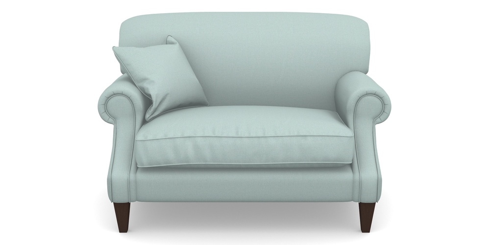 Product photograph of Tangmere Snuggler In Plain Linen Cotton - Robins Egg from Sofas and Stuff Limited