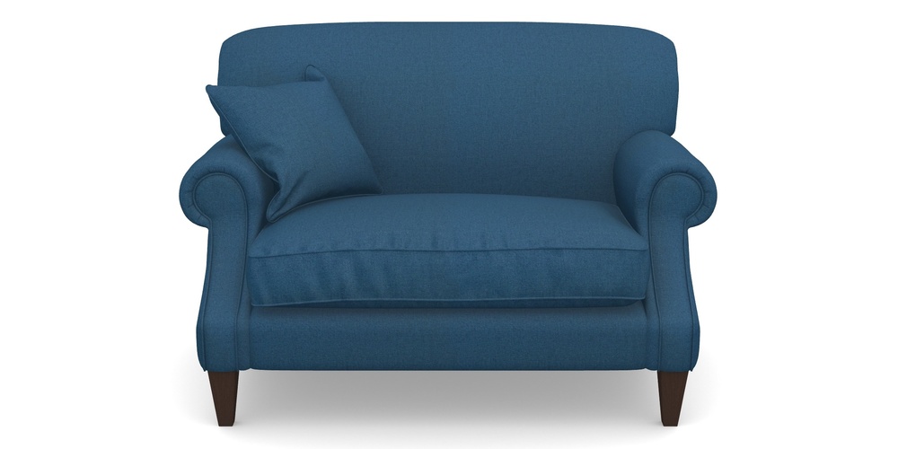 Product photograph of Tangmere Snuggler In Plain Linen Cotton - Royal Blue from Sofas and Stuff Limited