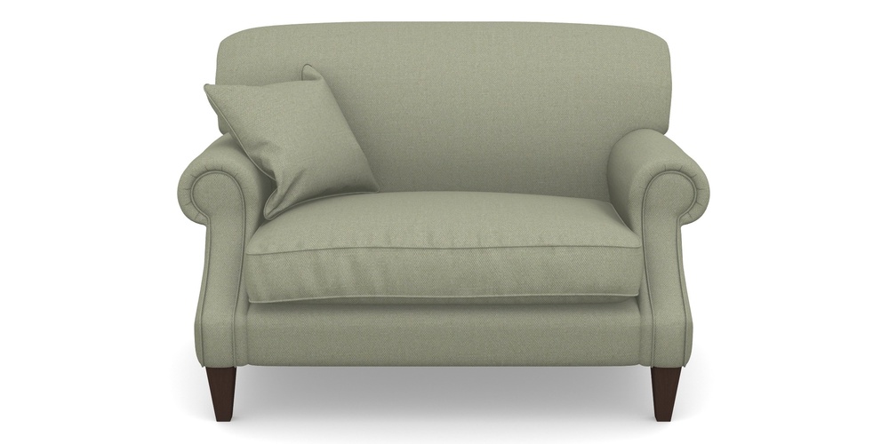 Product photograph of Tangmere Snuggler In Plain Linen Cotton - Sage from Sofas and Stuff Limited