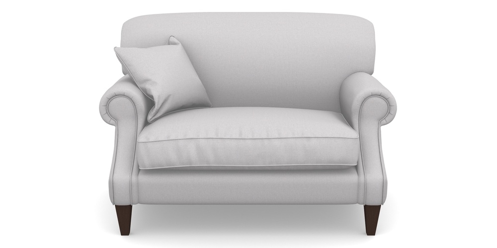 Product photograph of Tangmere Snuggler In Plain Linen Cotton - Seal from Sofas and Stuff Limited