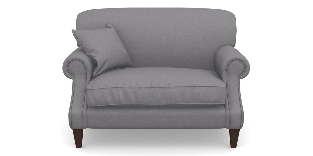 Product photograph of Tangmere Snuggler In Plain Linen Cotton - Thor from Sofas and Stuff Limited