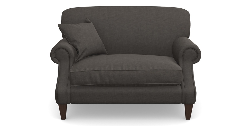 Product photograph of Tangmere Snuggler In Super Soft Velvet - Mocha from Sofas and Stuff Limited