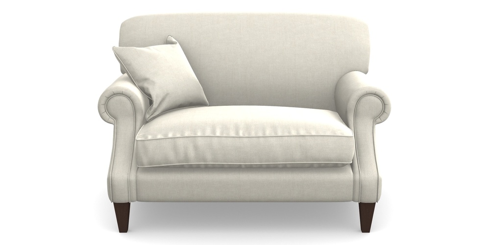 Product photograph of Tangmere Snuggler In Super Soft Velvet - Linen from Sofas and Stuff Limited