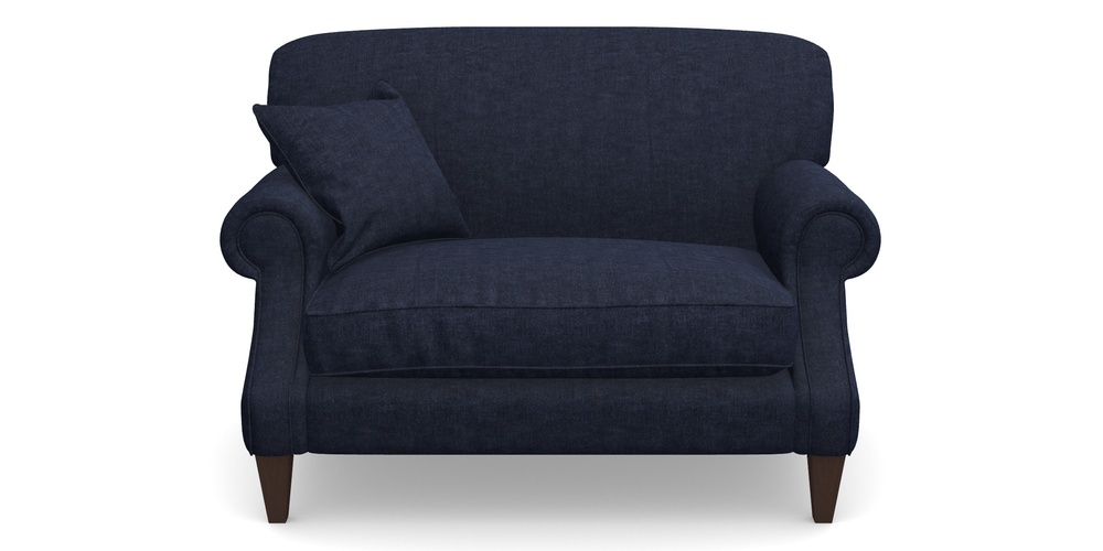 Product photograph of Tangmere Snuggler In Super Soft Velvet - Navy from Sofas and Stuff Limited