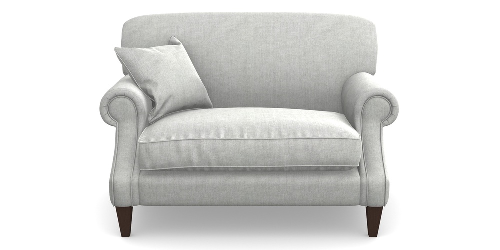 Product photograph of Tangmere Snuggler In Super Soft Velvet - Silver from Sofas and Stuff Limited