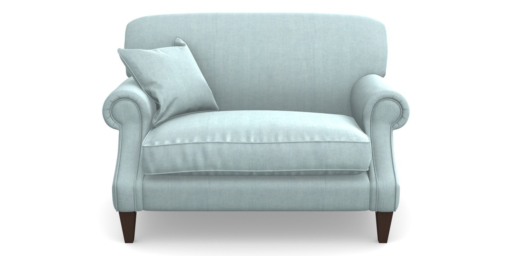 Product photograph of Tangmere Snuggler In Super Soft Velvet - Sky from Sofas and Stuff Limited