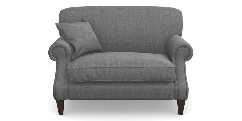 Product photograph of Tangmere Snuggler In Super Soft Velvet - Steel from Sofas and Stuff Limited